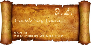 Draskóczy Laura névjegykártya