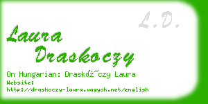 laura draskoczy business card